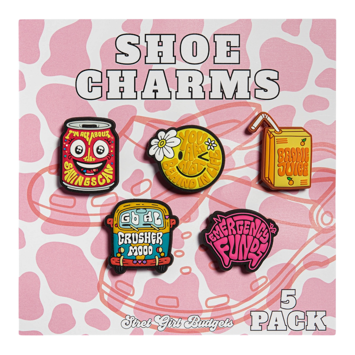 Strēt Girl Budgets Shoe Charms