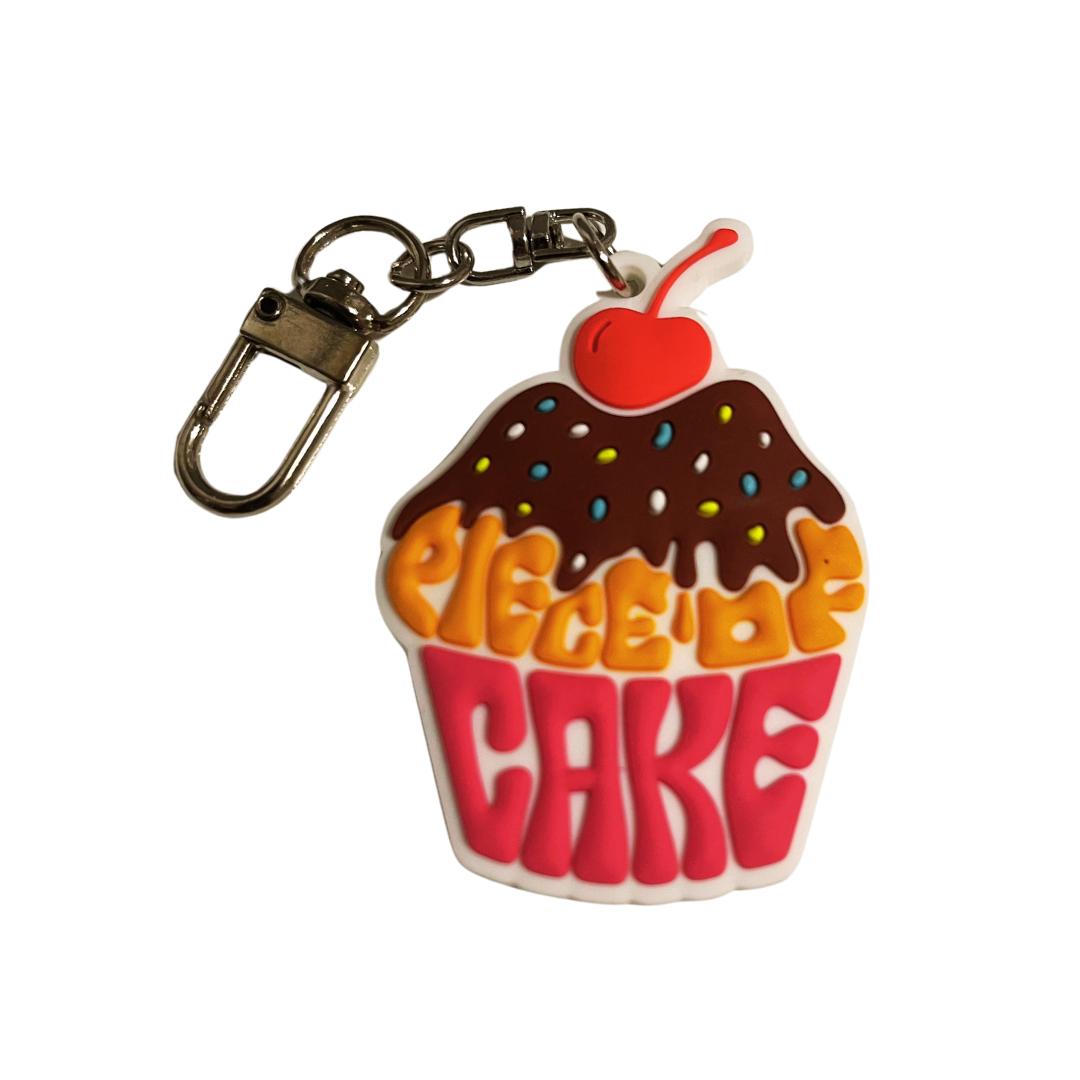 Piece of Cake Keychain