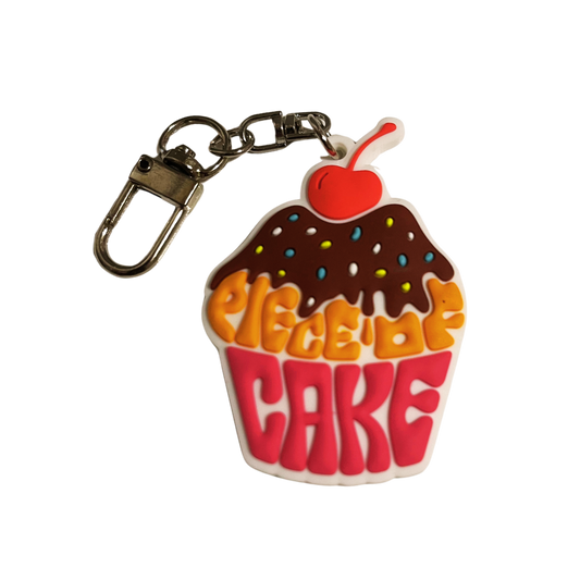 Piece of Cake Keychain